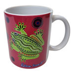 Coffee Cup Aboriginal Bulurru indigenous Tea Mug Drink Centralian Tree Frog