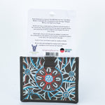ABORIGINAL INDIGENOUS Artist Leather Genuine Leather Card Holder 10.4 X 8.3cm Family Connection "Nicole Dickerson
