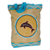 ABORIGINAL INDIGENOUS Shopping Bag Cotton Canvas Tote Dolphin