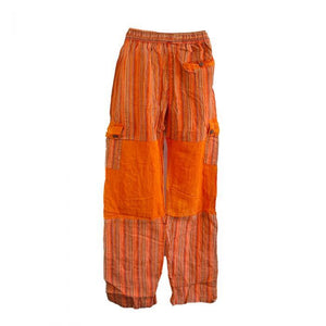 Pants Stripped Tibetan cotton hippy Mens Nepal yoga Comfy Unisex Summer patch