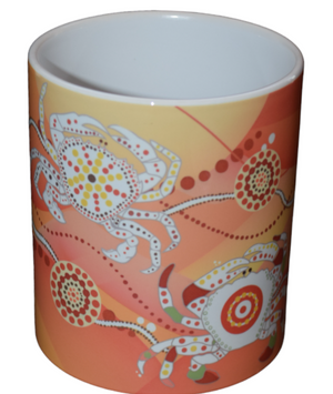 Coffee Cup Aboriginal Bulurru indigenous Tea Mug Drink CRABS