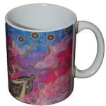 Coffee Cup Aboriginal Bulurru indigenous Tea Mug Drink LADY BOSS NINA WRIGHT