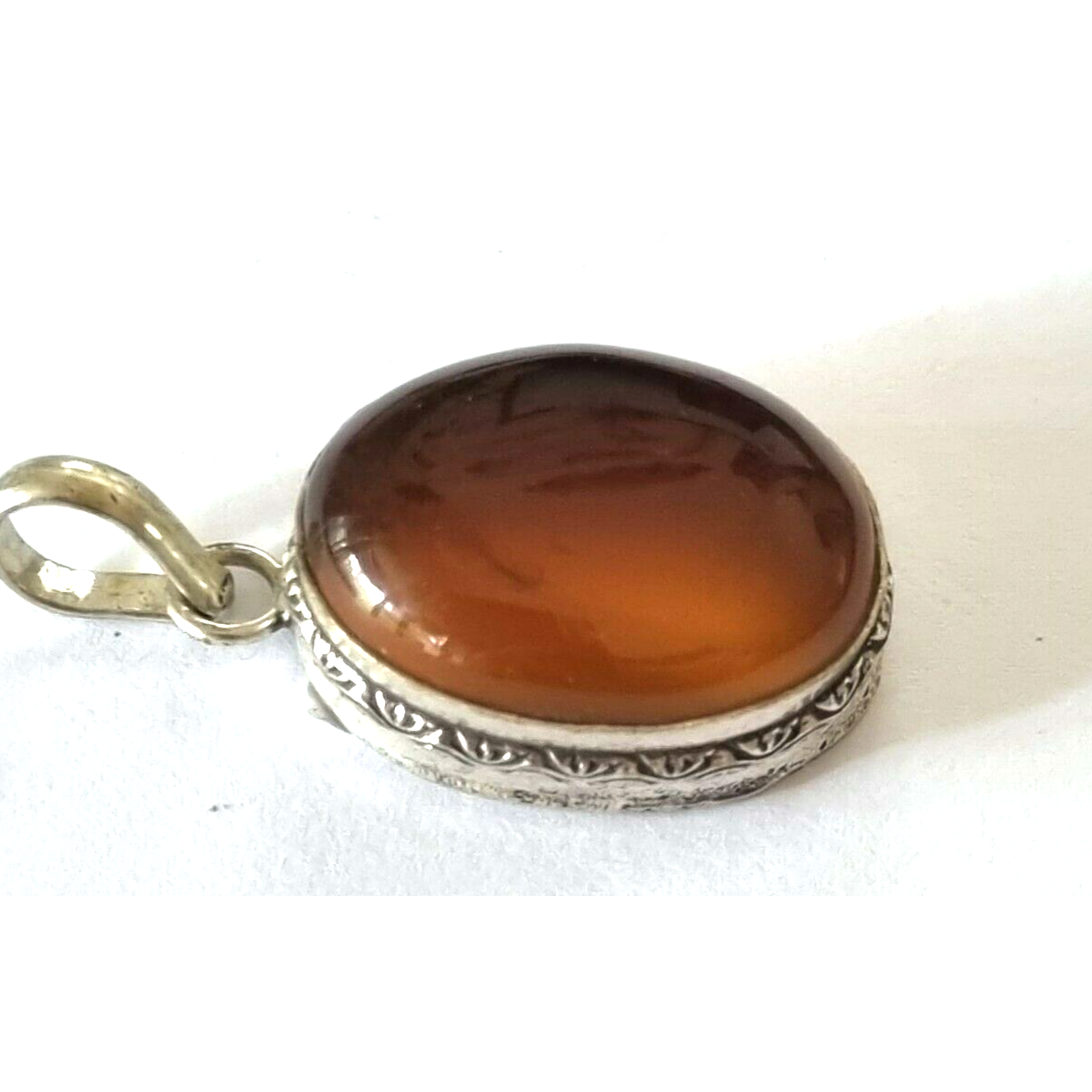 Agate Pendant India Necklace jewelry s/plated