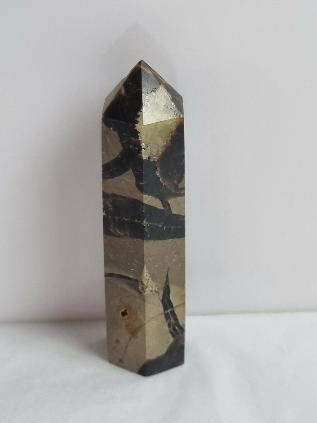 Septarian Tower Point Wand Gemstone Generator polish Crystal quartz 87mm