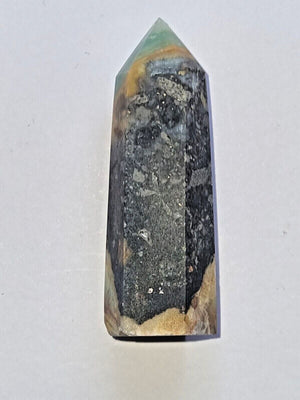 Caribbean calcite Point Wand Gemstone Generator polish Crystal quartz