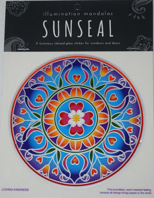 Sunseal Sticker window bumper Glass Door Decal luminous Mandala  Loving Kindness