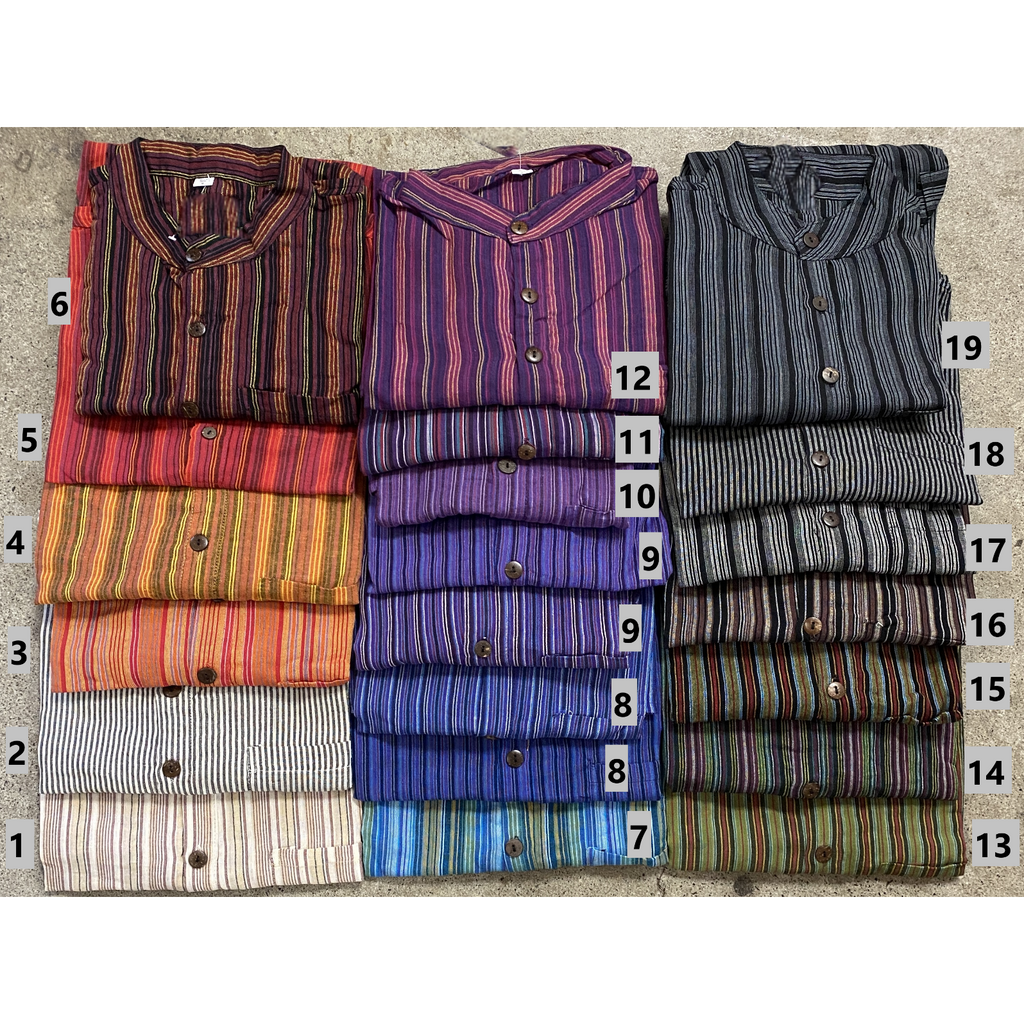 SHIRT COTTON KURTA Nepal cotton Unisex Men's Casual shirt short sleeve Top
