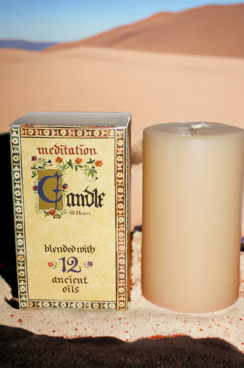 Meditation Range 80-hour candle wide scent candles Fragrance 12 Essential Oils