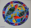 Sunseal Sticker Window bumper Glass Door Decal luminous Australian King Parrots