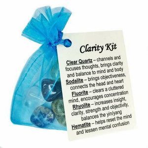 Crystal Kits bags tumble stones Crystal Gemstone Anxiety Fertility study Travel
