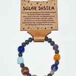 Crystal Healing Bracelet Gemstone Crystal round beads bracelet SOLAR SYSTEM