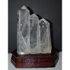 Clear Quartz Triple Carved TOWER Gemstone Generator polished Crystal 1.1kgs 16cm