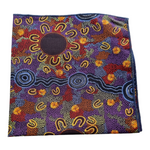 Aboriginal Handkerchief indigenous Art Cotton Hanky Pocket Women At Waterholes