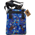Aboriginal indigenous Art Bulurru Aboriginal 3 Zip Bag Handbag MEETING PLACE