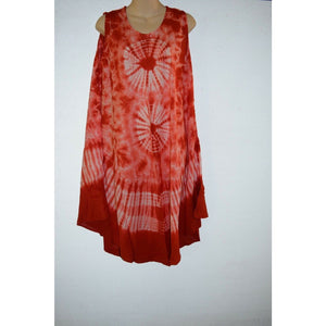 Dress Tie dye Ladies Cotton shirt casual Beach boho yoga one size spiral last 1