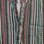 Shirt Men's winter woven heavy Cotton Nepal long sleeve Top LARGE