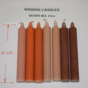 Candles wish chime candle Ritual spiritual spell MIXED SET COLORS 10cm tall BELOW COST