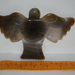 Angel agate carved druzy polished Hand carved crystals natural