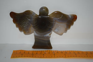 Angel agate carved druzy polished Hand carved crystals natural