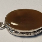Agate Pendant India Necklace jewelry s/plated