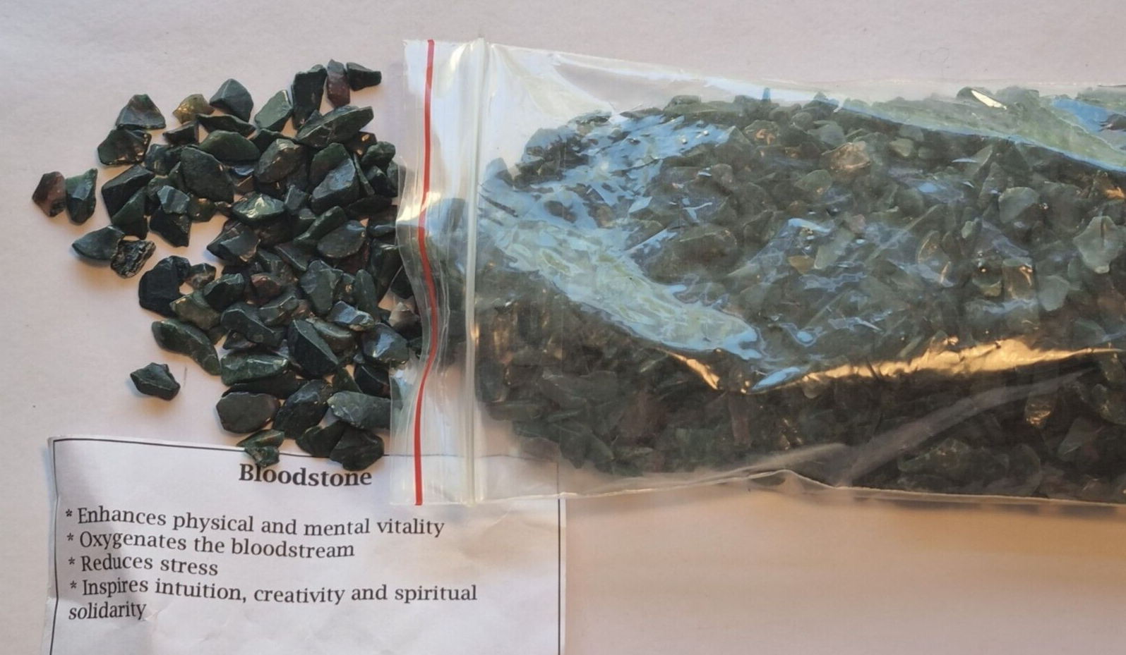 Bloodstone Gemstone Chips Natural Crystal Polished Stones Bulk 250 grams