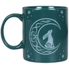 Moon Gazing Hare Mug Ceramic Mug Coffee Wiccan Pagan Mug Good Fortune Lucky
