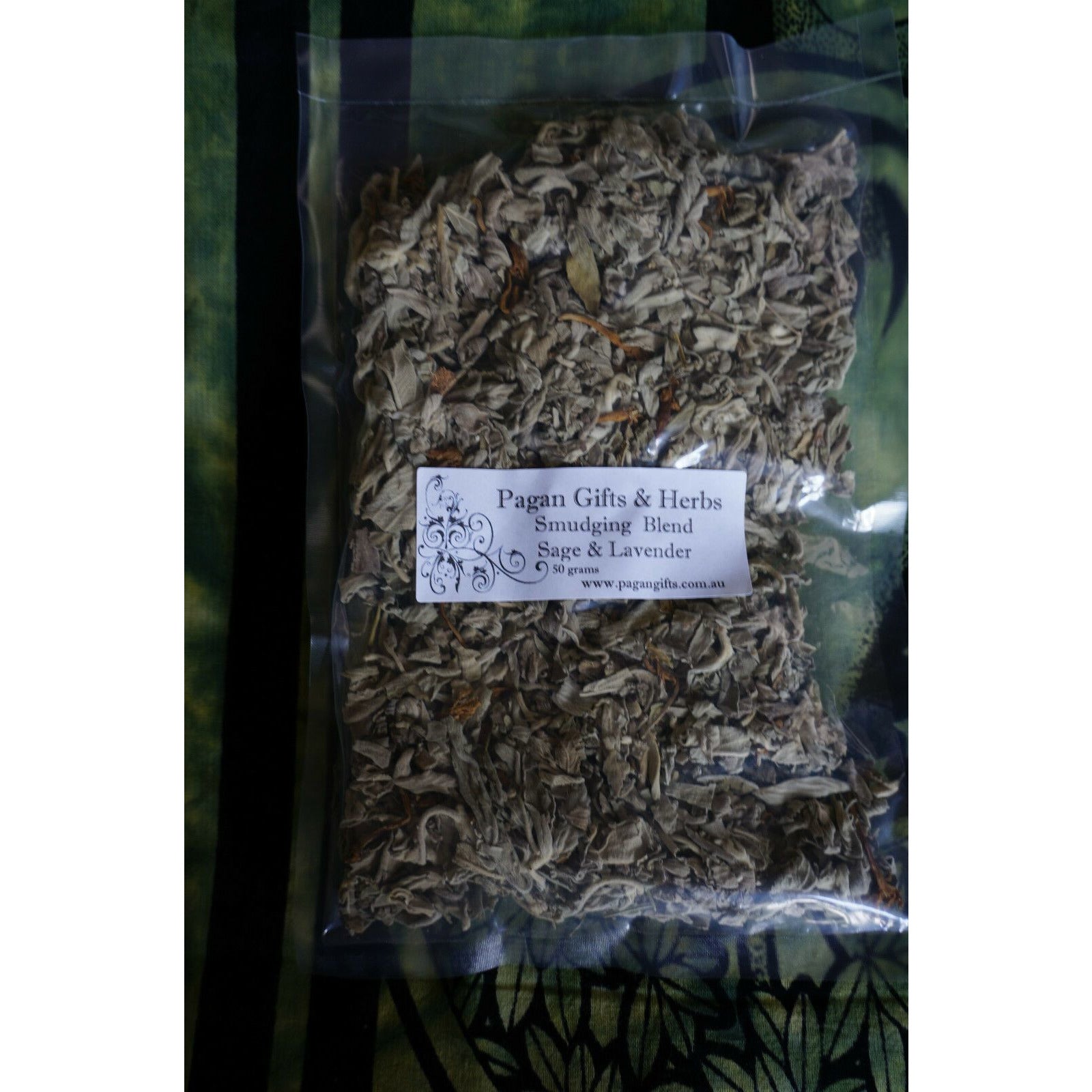 Smudge White sage Lavender leaf pagan wicca cleanse sacred ritual leaves 50gms