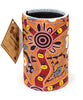 Aboriginal indigenous Artist Bulurru Stubby Holder Aboriginal BUSH TUCKER TAN
