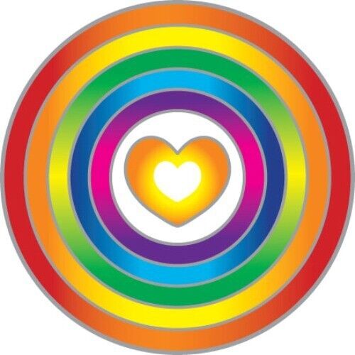 Sunseal Sticker Window bumper Glass Door Decal luminous Mandala Rainbow heart