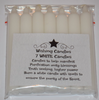 Candles wishing Ritual witch spell chime candle 10cm Small Magic Spells WHITE