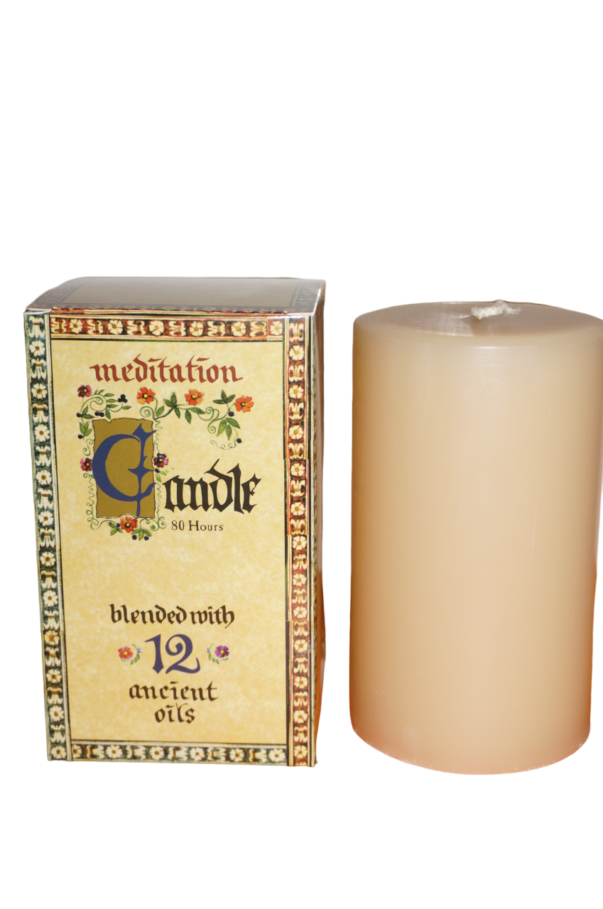Meditation Range 80-hour candle wide scent candles Fragrance 12 Essential Oils