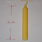 Magic Spells YELLOW chime candle 10cm Small wishing Ritual witch spell Candles BELOW COST