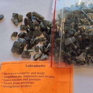 Gemstone Chips Natural Crystal Polished Stones Bulk 250 grams Labradorite