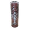 GREENMAN FACE TREE 7 DAY Candle BROWN Prayer Altar Ritual spell Glass 100 hrs