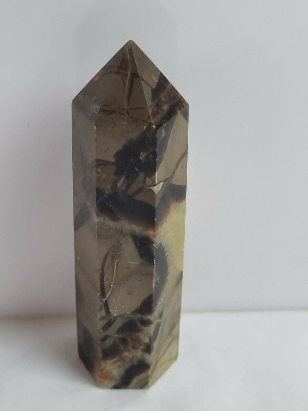 Septarian Tower Point Wand Gemstone Generator polish Crystal quartz 85mm