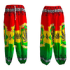 Bob Marley Pants Cuffed Rasta Unisex Rayon 2XL Hippy Pants pant Reggae