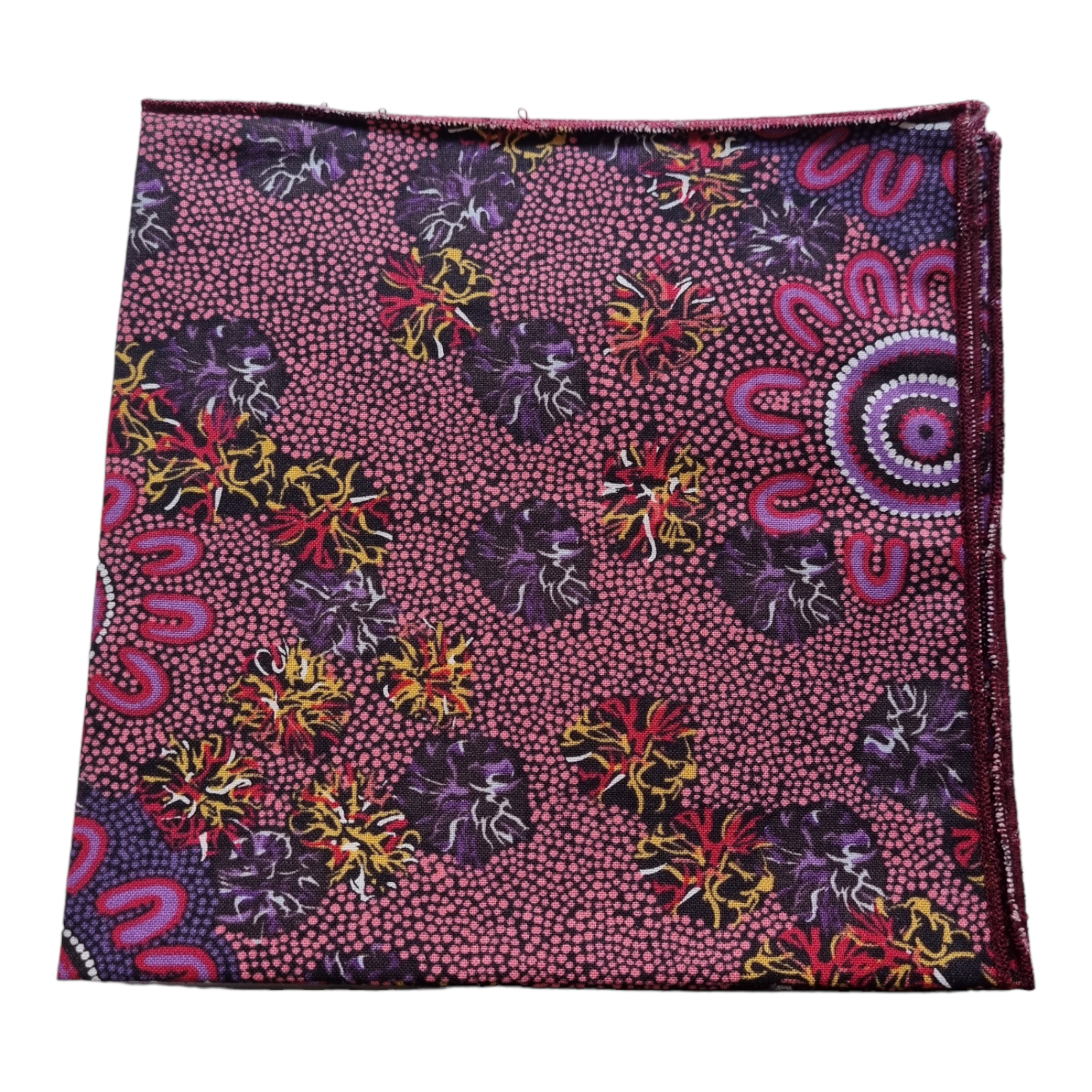 Aboriginal Handkerchief indigenous Art Cotton Hanky Pocket Women's Business