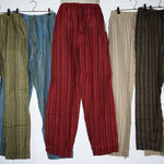 Mens Pants Stripped patch cotton hippy yoga Comfy Unisex Summer hippie Nepal