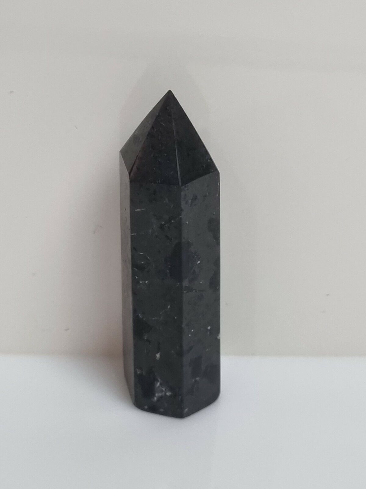 Shungite Point Obelisk Tower EMF Protection Generator 8cm tall protective shield
