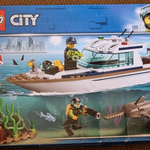LEGO CITY Boat 60221 Diving Yacht Boat with Shark, Retired LEGO